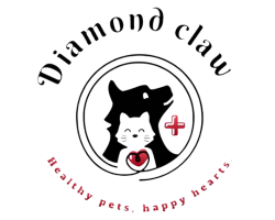 logo diamond claw vet clinic